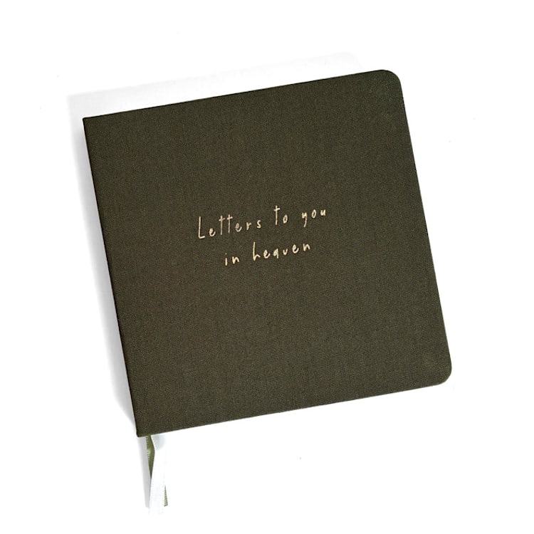 "Letters to You in Heaven Notebook | In Memory of Journal" - Notebook in green by Jessica Cunningham