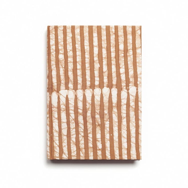 "Oak , A Zero Waste Handmade Artisanal Journal" - Notebook in brown by Anjali Purohit