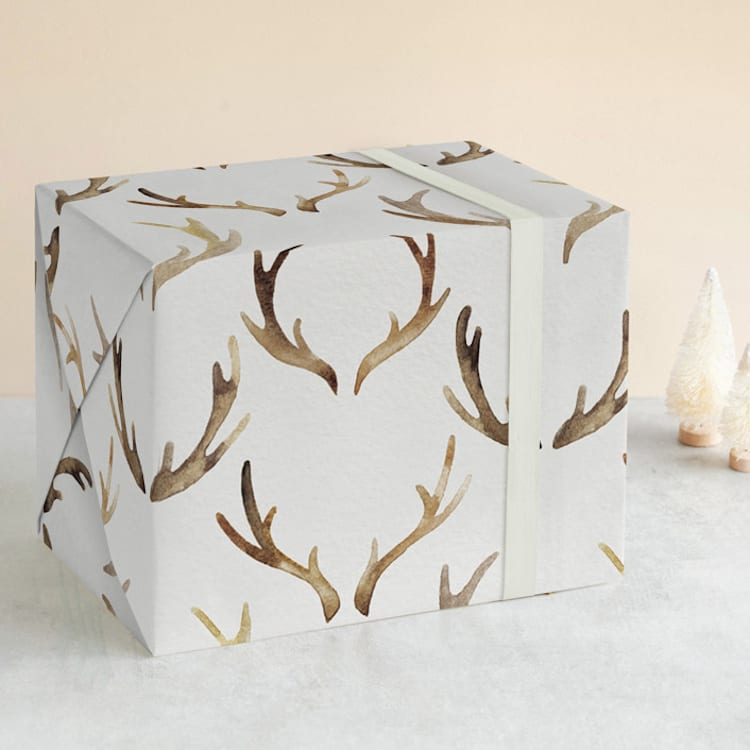 "Antoillie" - Wrapping Paper in Dark Goldenrod by jinseikou - Front