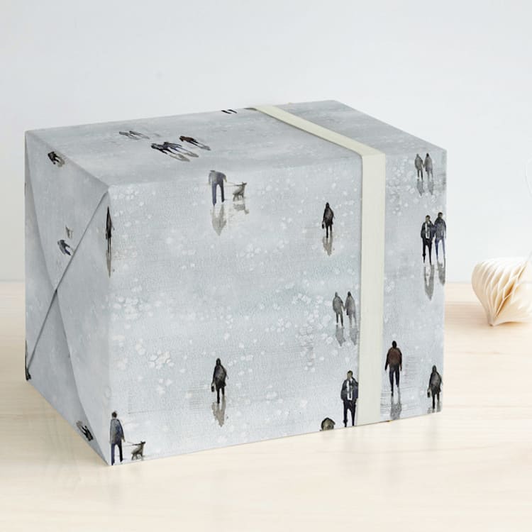 "Melancolia" - Wrapping Paper in Mist by Lulaloo - Front