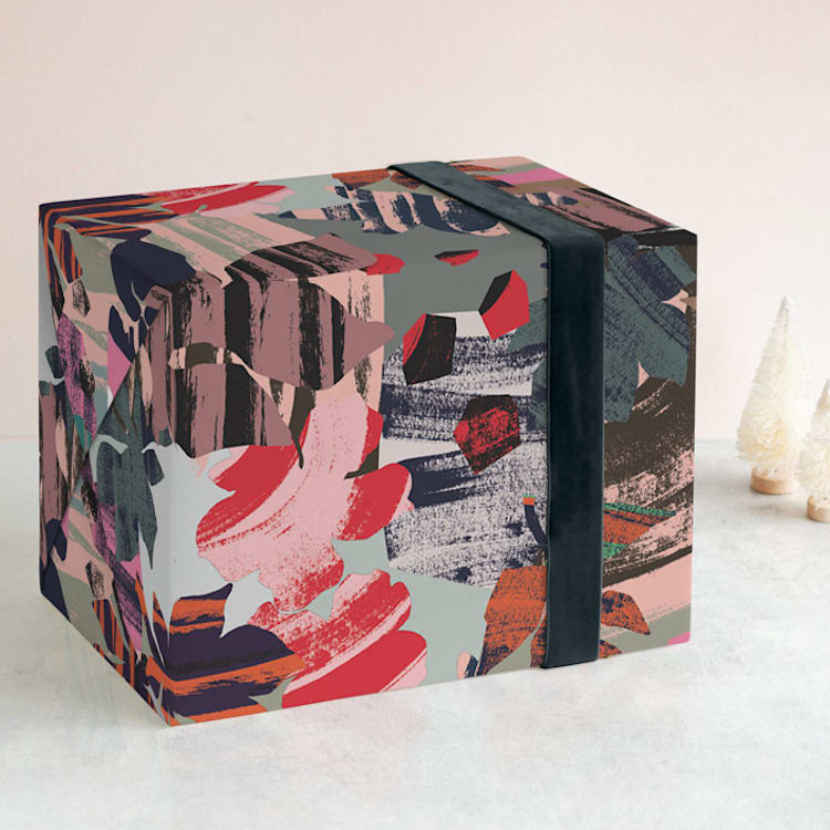 "Garden" - Wrapping Paper in Earth tones by Susanna Nousiainen - Front