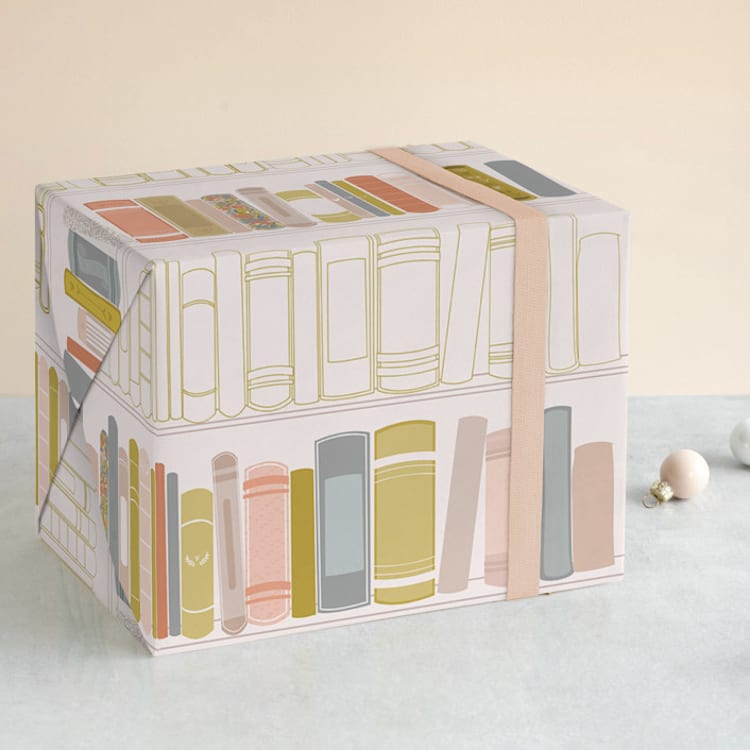 "So Many Stories" - Wrapping Paper in Cream by Three Sugars Creative - Front