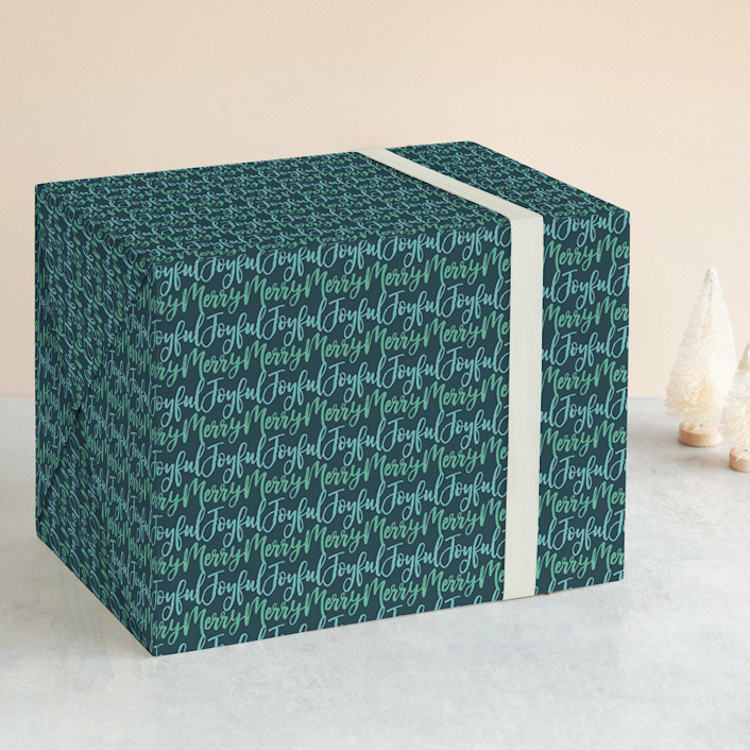 "Blue merry" - Wrapping Paper in Spruce by raven erebus - Front