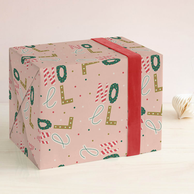 "Fun Noel" - Wrapping Paper in Candy by Iveta Angelova - Front