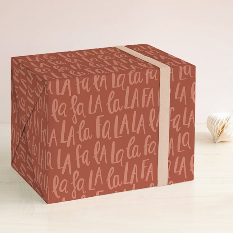 "Sing a song" - Wrapping Paper in Spice by Karoline Richardt - Front