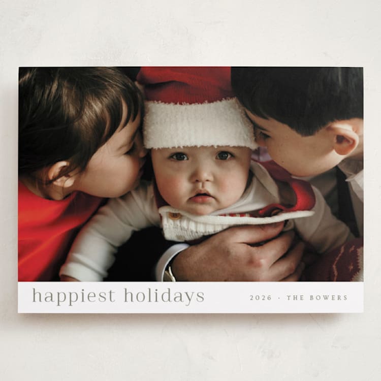 "minimalist delight" - Holiday Cards in Pear by Design Lotus - Front