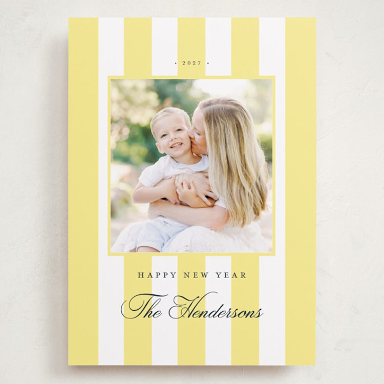 "preppy stripes" - Holiday Cards in Honey by Emily Betts - Front