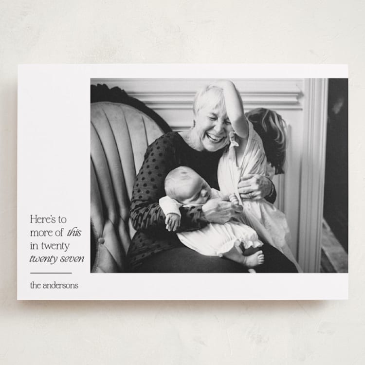 "more of this" - Holiday Cards in Ivory by Annie Shapiro - Front
