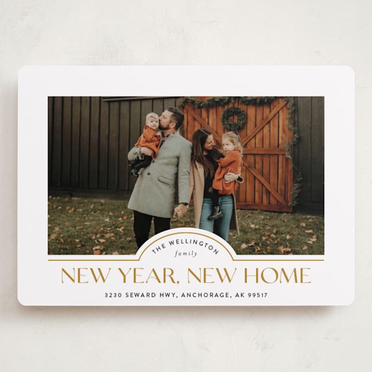 "New Home" - Holiday Cards in Caramel by Iveta Angelova - Front