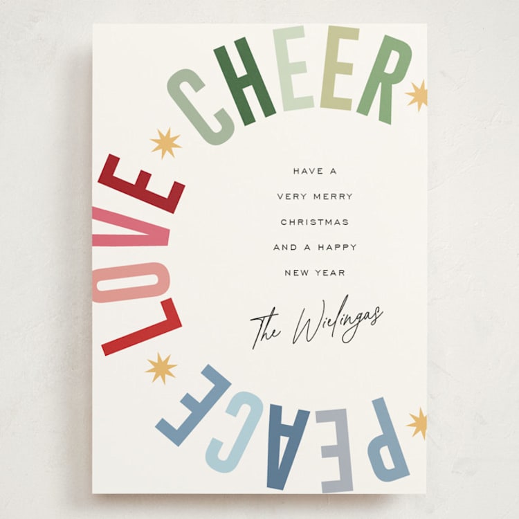 "Holiday Three" - Holiday Cards in Snow by Pixel and Hank - Front