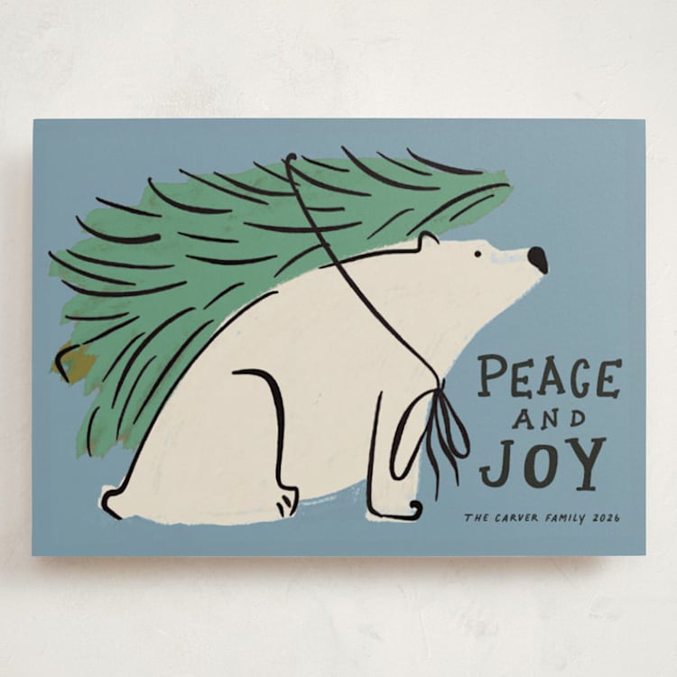 "Polar Express" - Holiday Cards in Frozen by Inkblot Design - Front