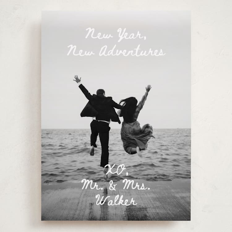 "New Adventure XO's" - Holiday Cards in Winter by Alethea and Ruth - Front