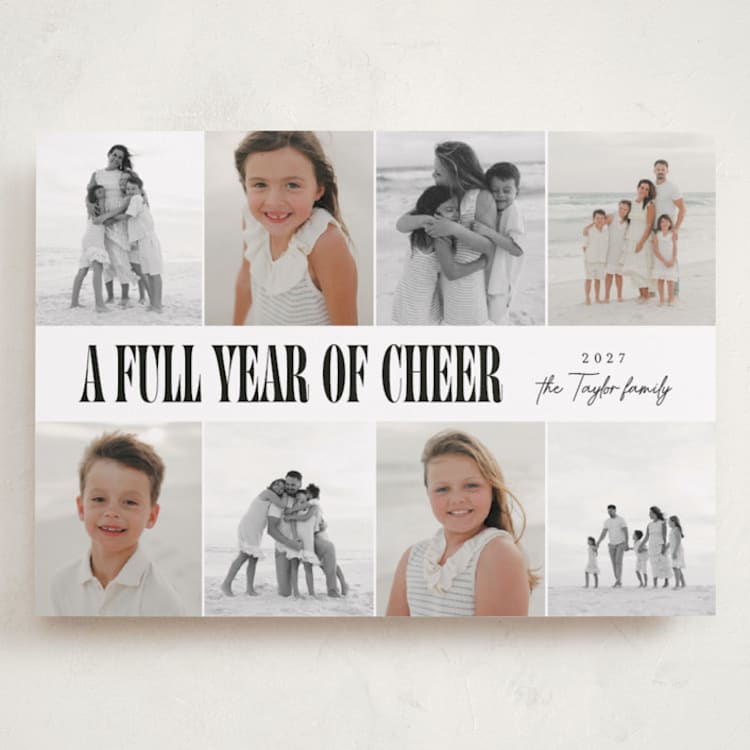 "Slideshow Lineup" - Holiday Cards in Midnight by Alethea and Ruth - Front
