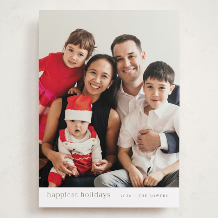 "minimalist delight" - Holiday Cards in Pear by Design Lotus - Front