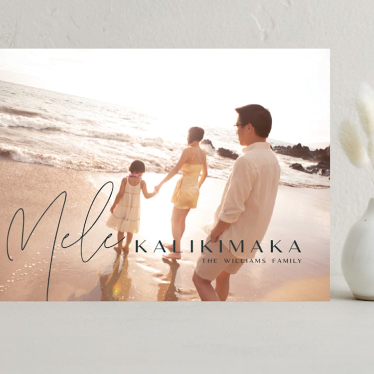 "Island Kalikimaka" - Holiday Cards in Deep Forest by Lori James - Front