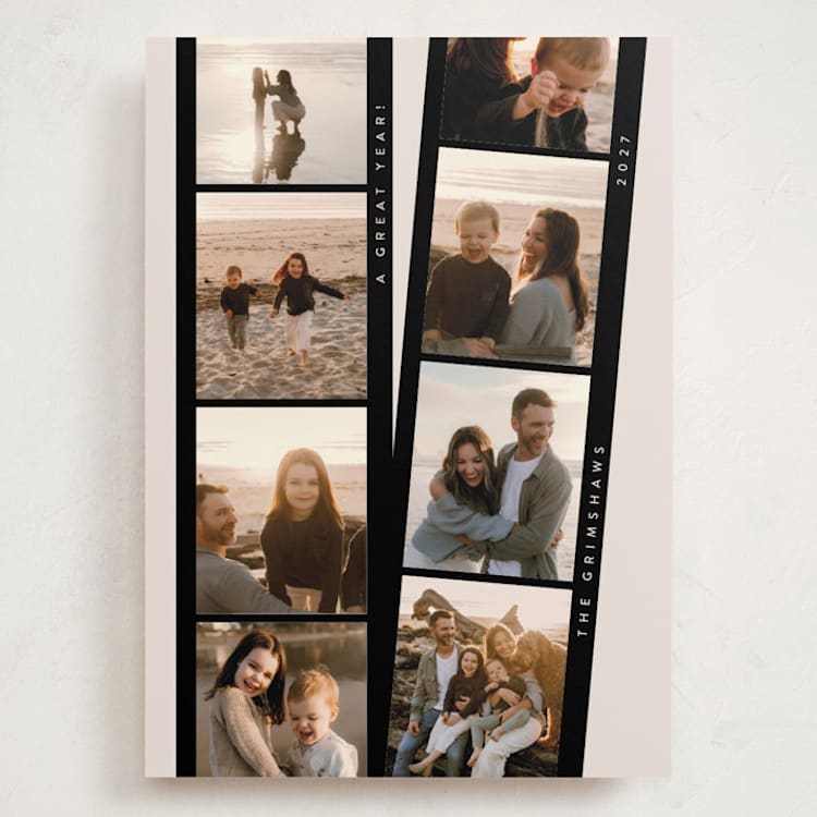 "Film Stories" - Holiday Cards in Eggnog by Tamara Hilje - Front