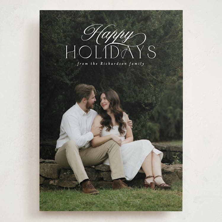"Ashby" - Holiday Cards in Snow by Deynaaz Daraei - Front