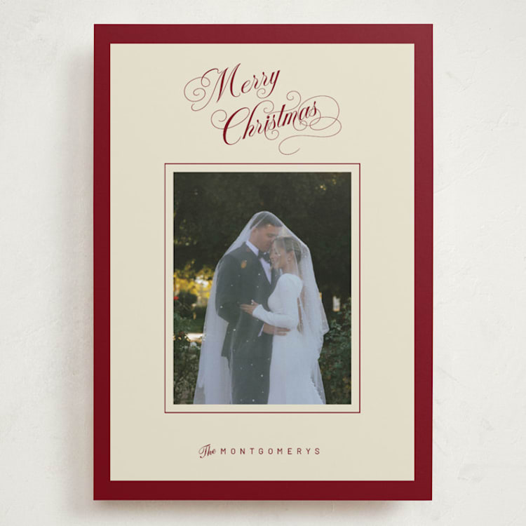 "Christmas Elegance" - Holiday Cards in Mulled Wine by Jen Ramsey - Front