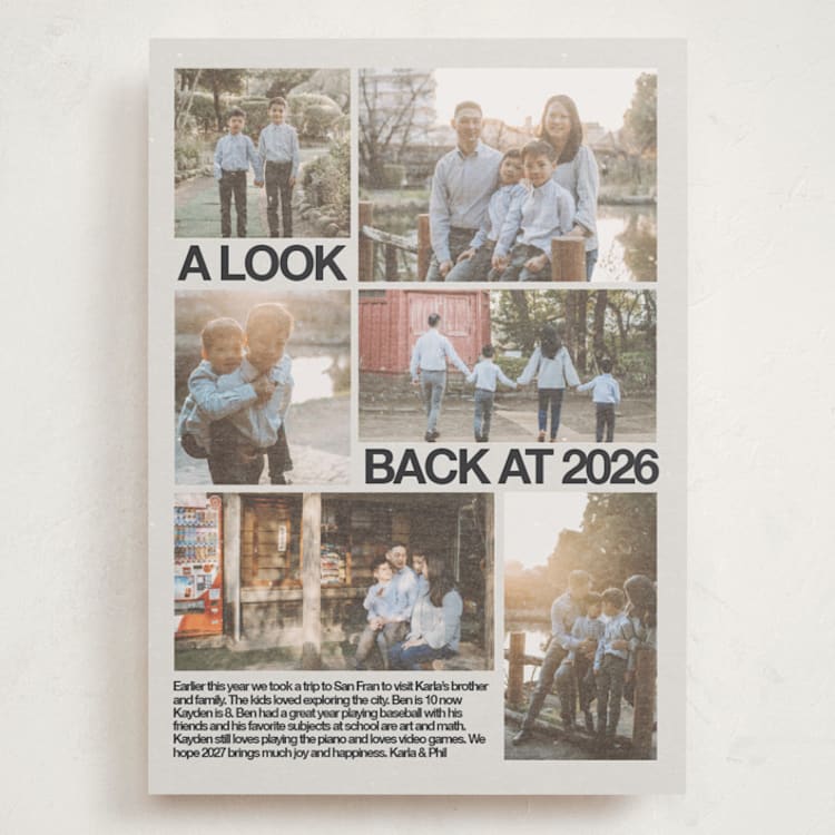 "Archive Magazine" - Holiday Cards in Ink by Inkblot Design - Front