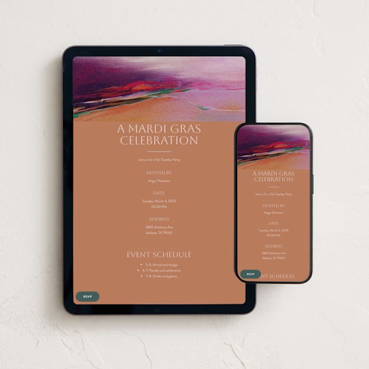 "Fall for it" - Online Holiday Party Invitations in Squash by Shraddha Dharia - Mobile + desktop layout