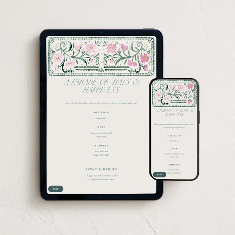 "Book Cover" - Online Holiday Party Invitations in Evergreen by Petra Kern - Mobile + desktop layout