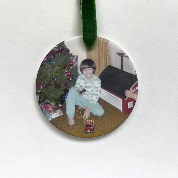 Personalized Photo Memory Ornament by Holly Whitcomb