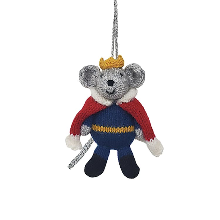 "King Mouse Ornament" - Ornaments in multicolor by Melange Collection