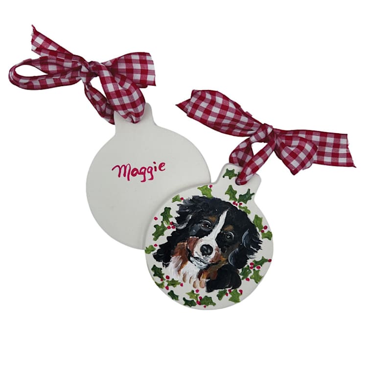 "Hand Painted Pet Ceramic Ornament" - Ornaments in multicolorassorted-colors by Sarah Hall