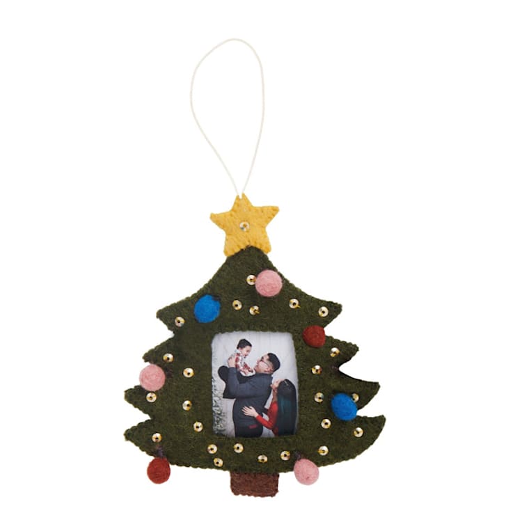 "Felt Picture Frame Ornament" - Ornaments in multicolor by Global Goods Partners