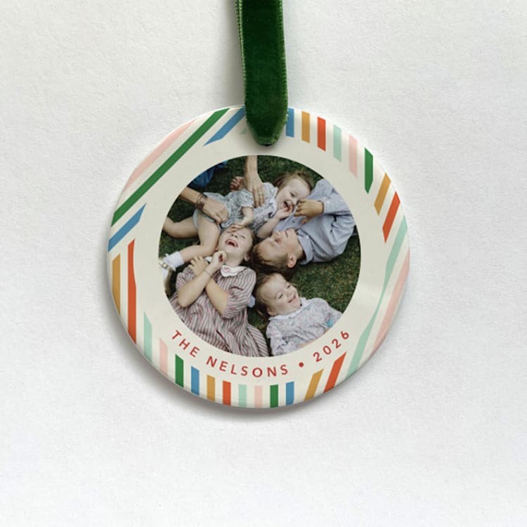 "Personalized Photo Ornament - Tutti Frutti" - Ornaments in multicolorassorted-colors by Holly Whitcomb