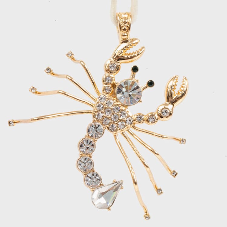"Scorpio hanging ornament" - Ornaments in gold by Joanna Buchanan