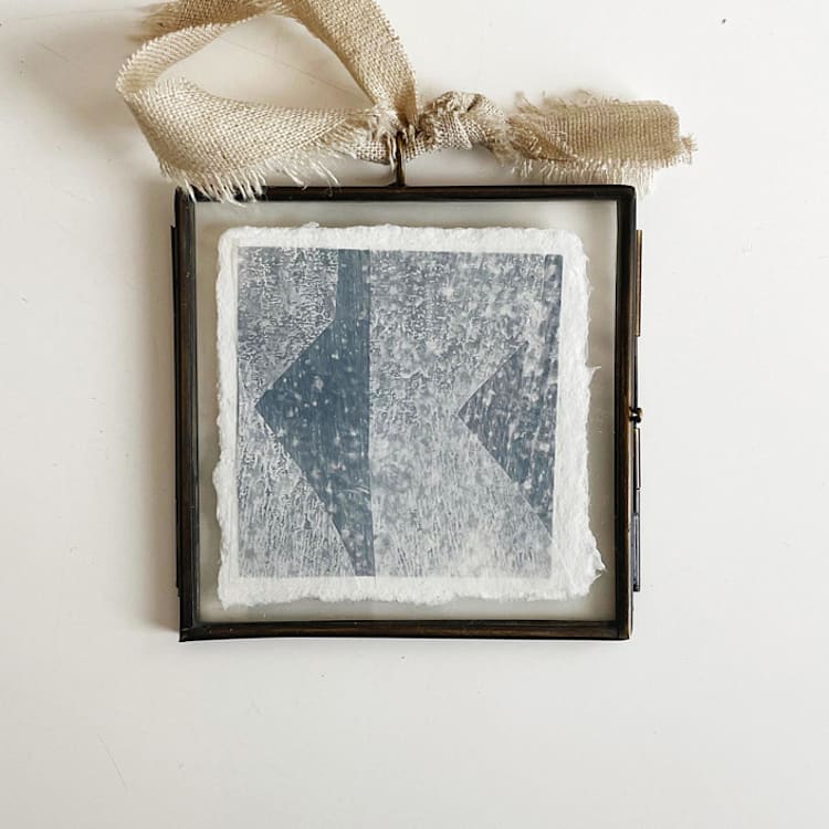 "Ornament - Denim" - Ornaments in blue by Jennifer Daily