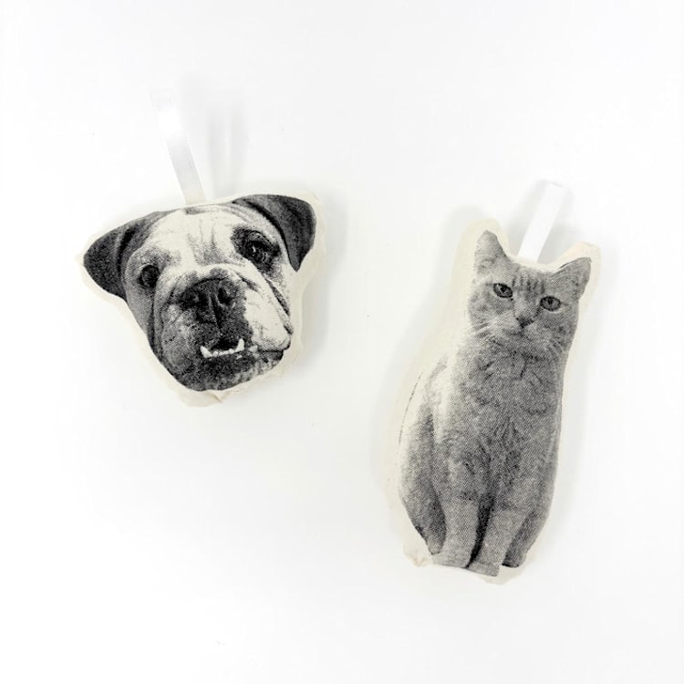 "Custom Silkscreen Pet Ornament" - Ornaments in multicolorassorted-colors by Broderpress