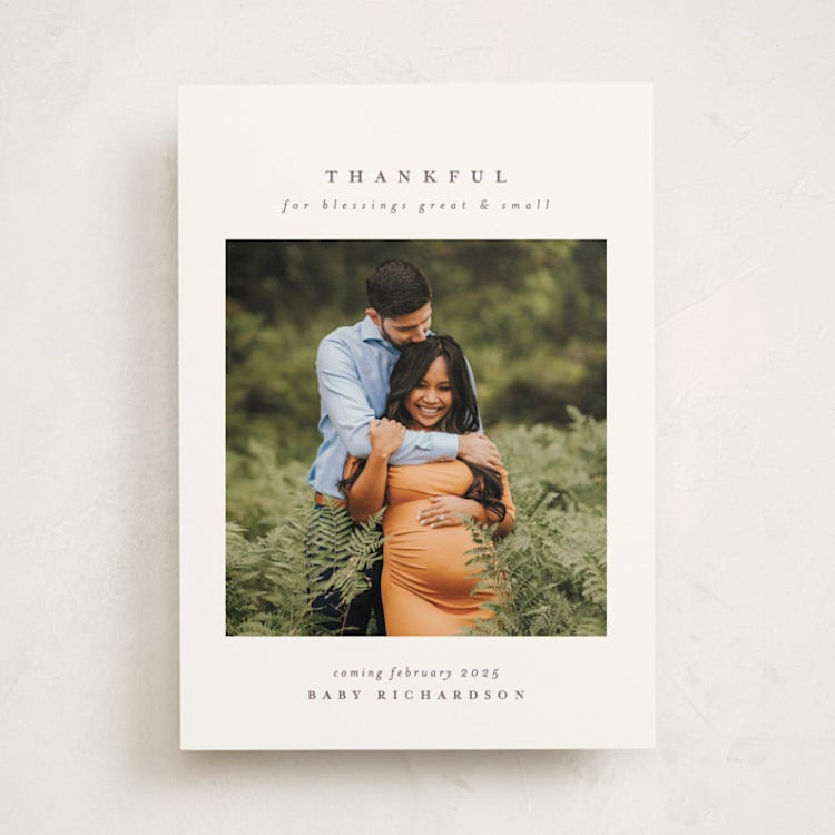 "Great and small" - Pregnancy Announcements in Lavender by Lea Delaveris - Front