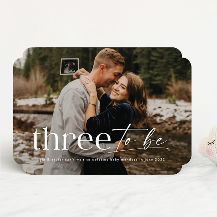 "Three to be" - Pregnancy Announcements in Flour by Lea Delaveris - Front
