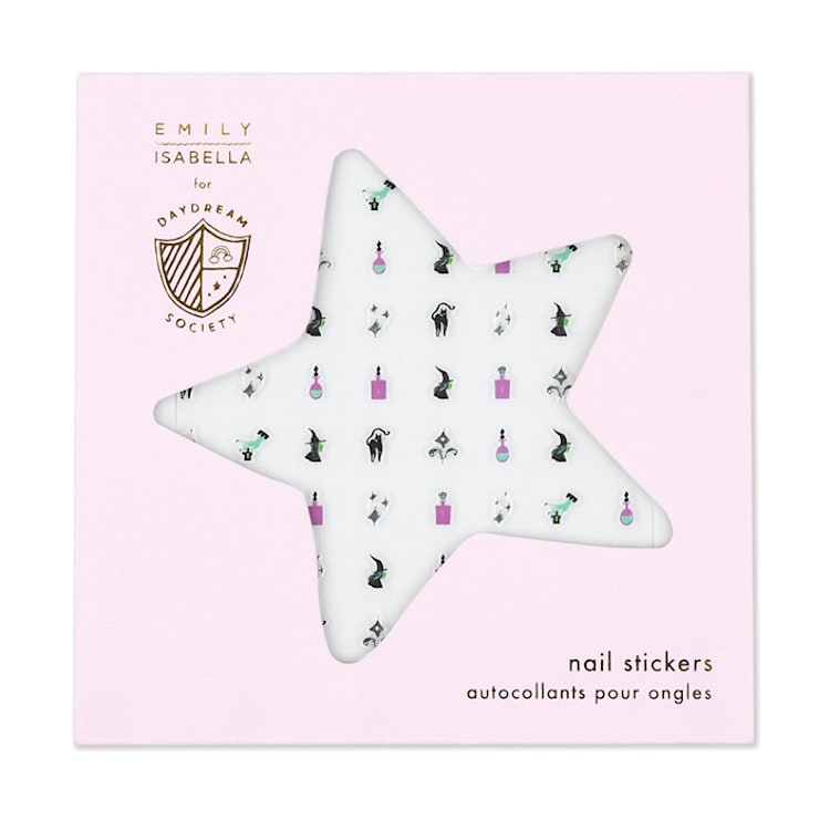 "Spellbound Nail Stickers - Set of 1 Sheet, 100 Nail Stickers" - Party Favors in multicolorassorted-colors by Jollity and Co