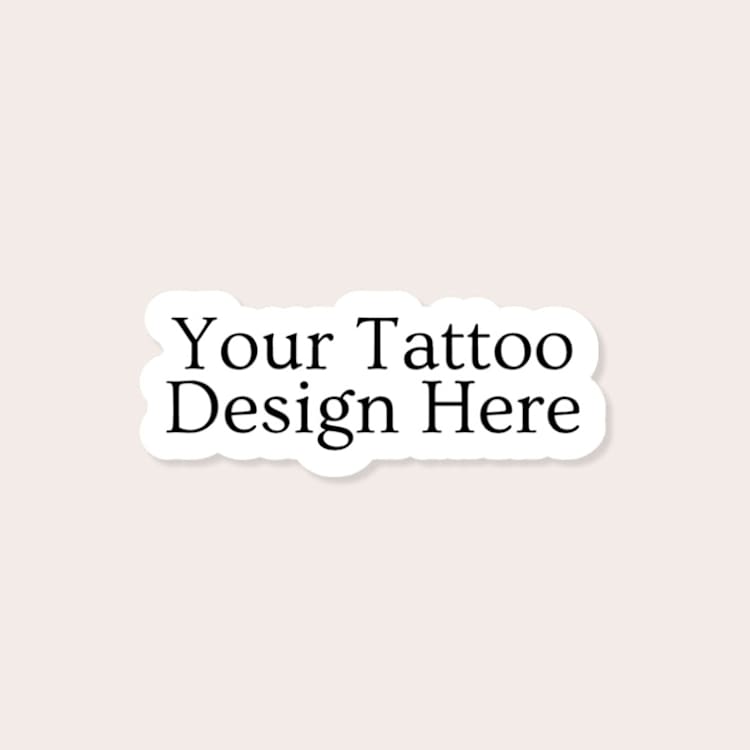 "Custom Temporary Tattoos (Pack of 10)" - Party Favors in black by Social B Creative Studio