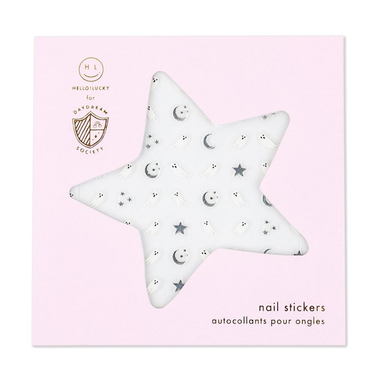 "Spooked Nail Stickers - Set of 1 Sheet, 100 Nail Stickers" - Party Favors in white by Jollity and Co
