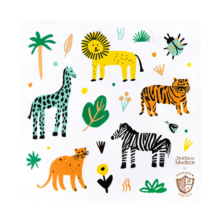"Into the Wild Sticker Set - Pack of 4" - Party Favors in multicolor by Jollity and Co