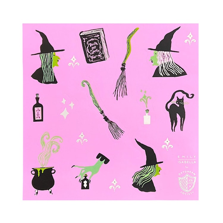 "Spellbound Stickers - Set of 4" - Party Favors in purple by Jollity and Co