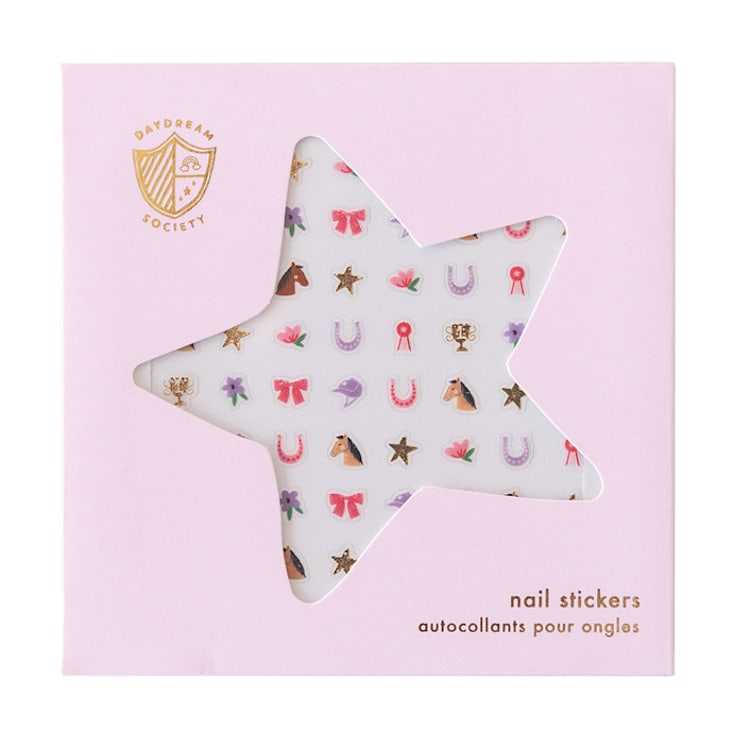 "Pony Tales Nail Stickers - Set of 1 Sheet, 100 Nail Stickers" - Party Favors in multicolor by Jollity and Co