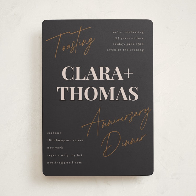 "Toast" - Party Invitations in Sesame by Jennifer Lew - Front