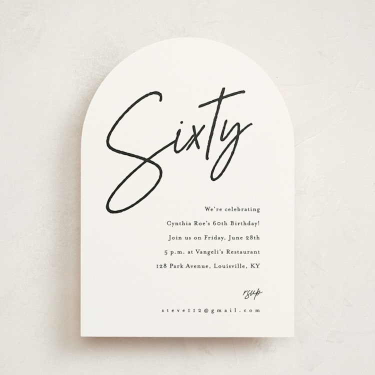 Modern Milestone Party Invitations by Stacey Meacham | Minted
