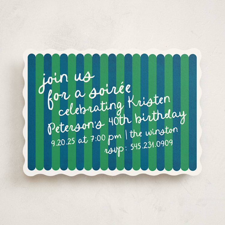 "Clubhouse Prep" - Party Invitations in Varsity by Anna Elder - Front