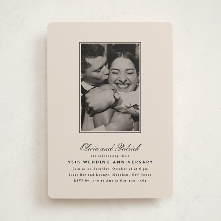 "Natty" - Party Invitations in Dusty Rose by Creo Study - Front