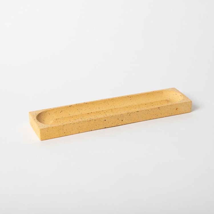 "Pencil Tray: Marigold Terrazzo" - Pencil Case in yellow by Pretti.Cool