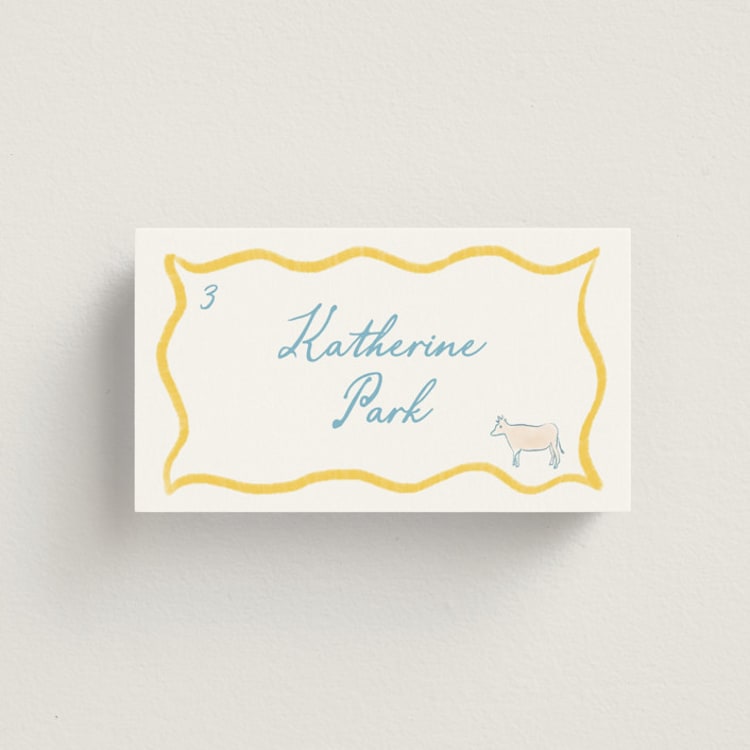 "Summer trail" - Place Cards - Beef in Positano by Creo Study - Front