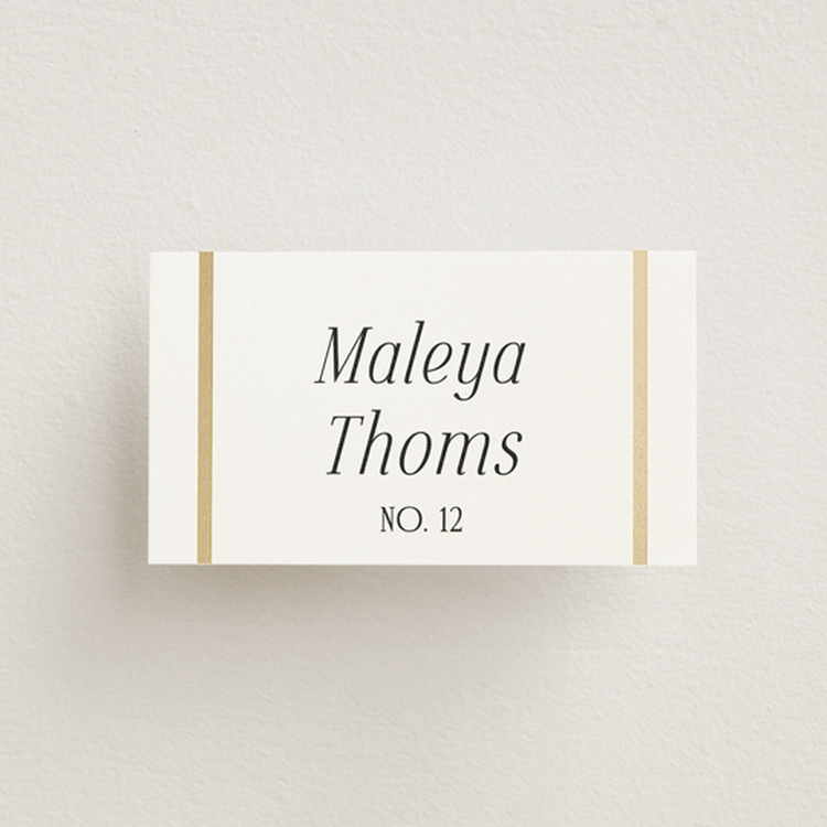 "Magazine" - Place Cards in Lace by Kaydi Bishop - Front