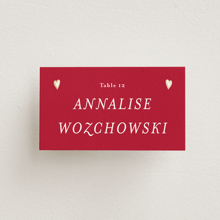 "Amore" - Place Cards in Snow by Ani Somi - Front