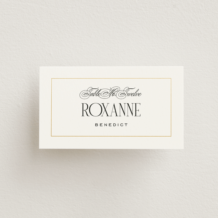 "Unite" - Place Cards in Opal by Leah Bisch - Front